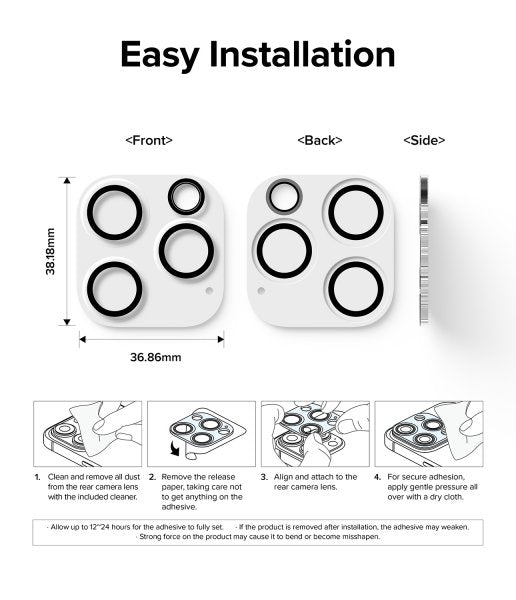 Ringke iPhone 15 Pro Max Kamerabeskytter Camera Protector Glass 2-pakning