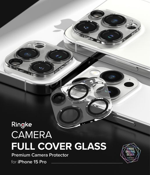 Ringke iPhone 15 Pro Kamerabeskytter Camera Protector Glass 2-pakning