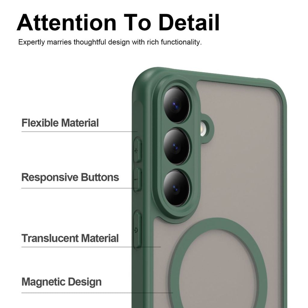 Samsung Galaxy S26 FE Deksel Mattert MagSafe Grønn