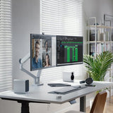 ALOGIC Glide Fleksibel Dobbel Monitorarm