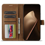 Lc.Imeeke Xiaomi 17T Pro Etui med Kortlomme Stativfunksjon Lysebrun