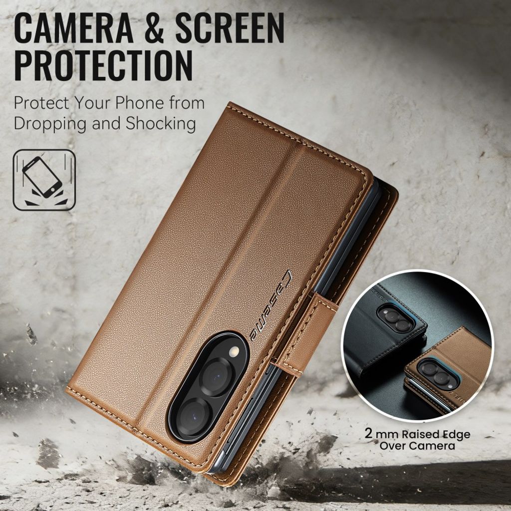 CaseMe Samsung Galaxy Z Fold 8 Etui 023 Series Brun