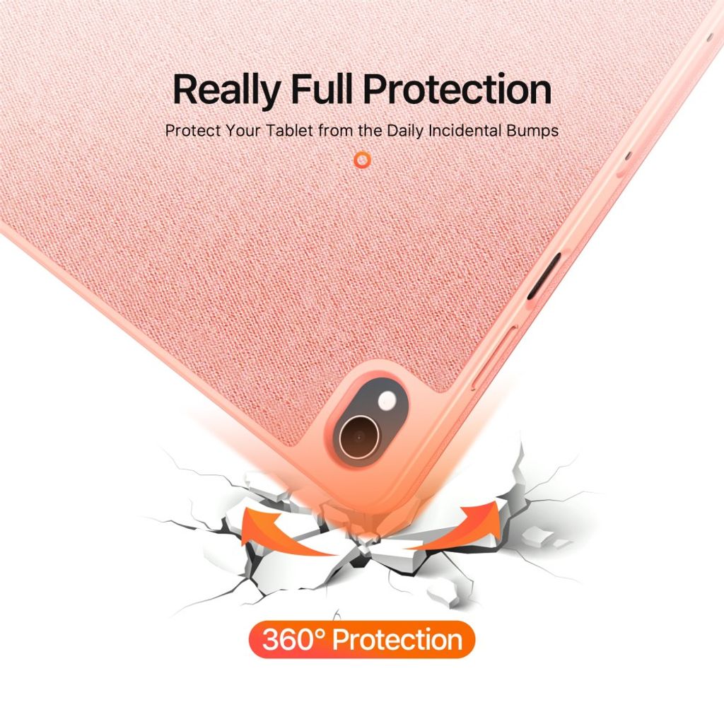 Dux Ducis Samsung Galaxy Tab S12 Plus Etui DOMO Series Rosa