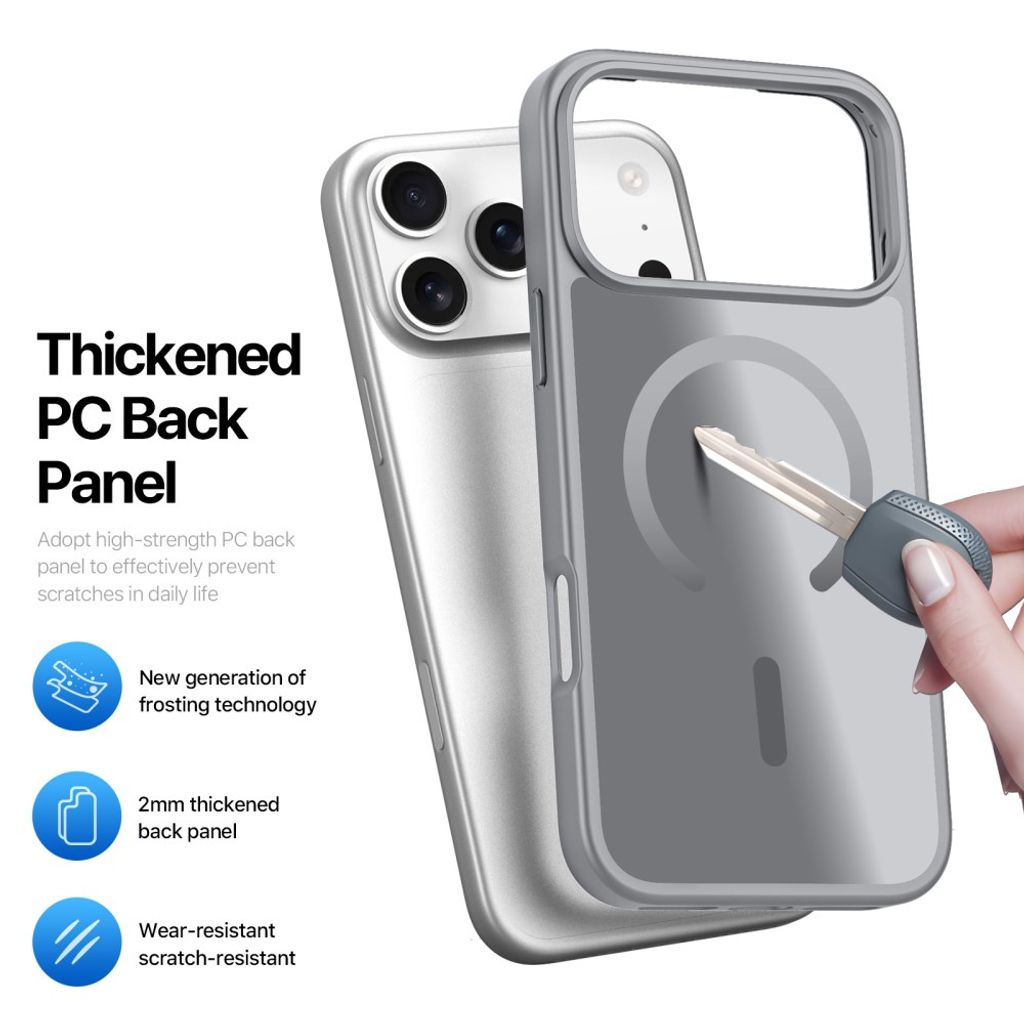 Dux Ducis iPhone 17 Pro/iPhone 18 Pro Deksel Yind Series MagSafe Grå