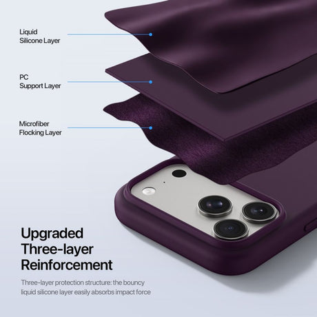 Dux Ducis iPhone 17 Pro/iPhone 18 Pro Deksel Piel Series MagSafe Rød