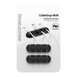 Bluelounge CableDrop Multi Kabelholder 2 stk Svart