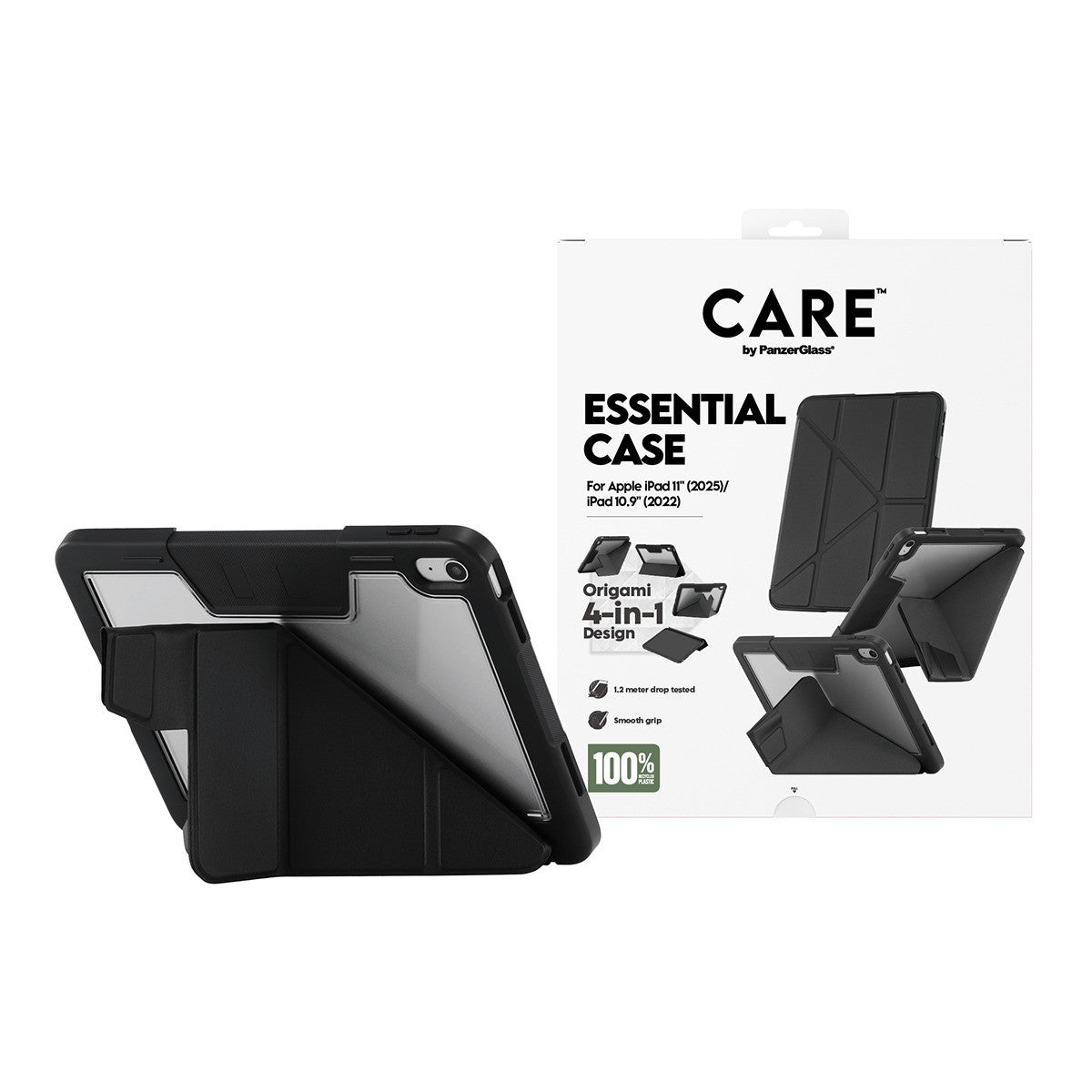 CARE by PanzerGlass iPad 10.9 (gen 10)/iPad 11 (A16) Etui Essential Case Svart