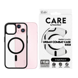 CARE by PanzerGlass iPhone 15 Deksel Urban Combat MagSafe Svart