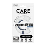 CARE by PanzerGlass iPhone 16 Pro Deksel Urban Combat MagSafe Blå