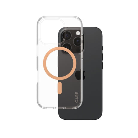 CARE by PanzerGlass iPhone 16 Pro Deksel Urban Combat MagSafe Peachy