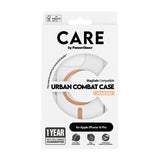 CARE by PanzerGlass iPhone 16 Pro Deksel Urban Combat MagSafe Peachy