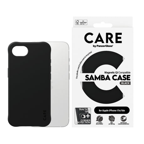 CARE by PanzerGlass iPhone 16e/iPhone 17e Deksel Samba MagSafe Svart
