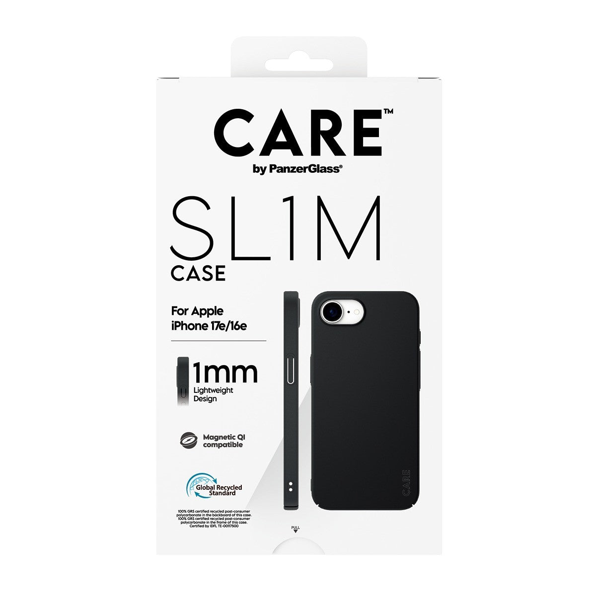 CARE by PanzerGlass iPhone 16e/iPhone 17e Deksel SL1M MagSafe Svart