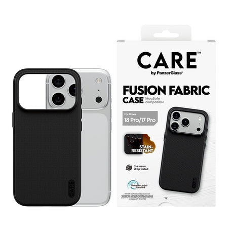 CARE by PanzerGlass iPhone 17 Pro/iPhone 18 Pro Deksel Fusion Fabric MagSafe Svart