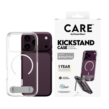 CARE by PanzerGlass iPhone 17 Pro/iPhone 18 Pro Deksel Kickstand MagSafe Klar