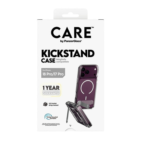 CARE by PanzerGlass iPhone 17 Pro/iPhone 18 Pro Deksel Kickstand MagSafe Klar