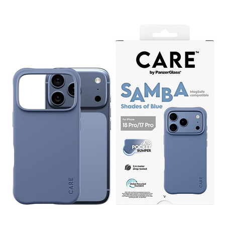 CARE by PanzerGlass iPhone 17 Pro/iPhone 18 Pro Deksel Samba MagSafe Blå
