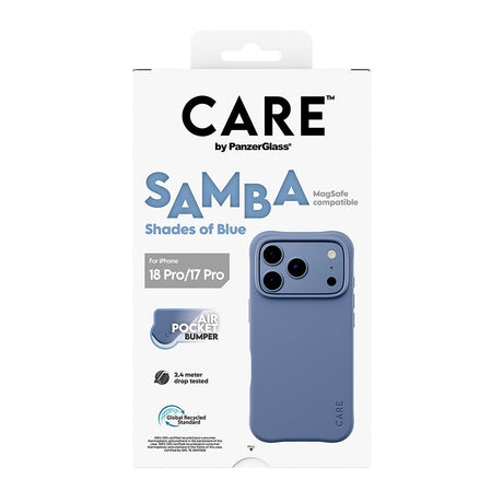 CARE by PanzerGlass iPhone 17 Pro/iPhone 18 Pro Deksel Samba MagSafe Blå