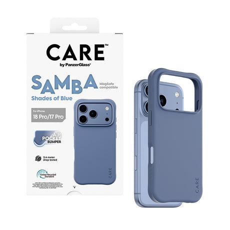 CARE by PanzerGlass iPhone 17 Pro/iPhone 18 Pro Deksel Samba MagSafe Blå
