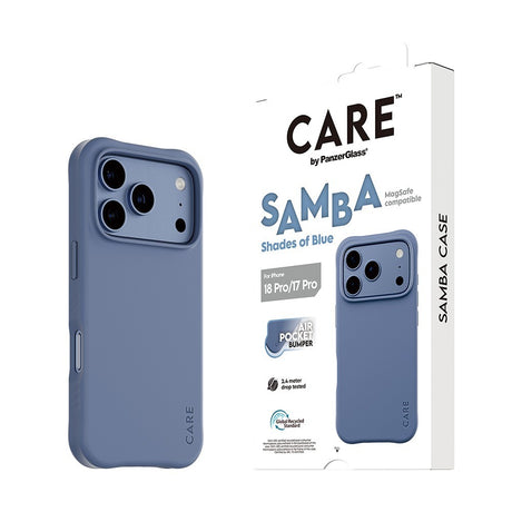 CARE by PanzerGlass iPhone 17 Pro/iPhone 18 Pro Deksel Samba MagSafe Blå