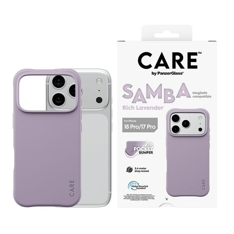 CARE by PanzerGlass iPhone 17 Pro/iPhone 18 Pro Deksel Samba MagSafe Lavendel