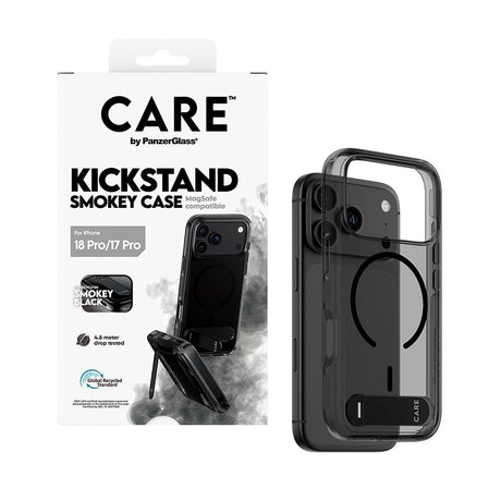 CARE by PanzerGlass iPhone 17 Pro/iPhone 18 Pro Deksel Smokey Kickstand MagSafe Svart