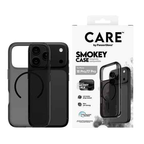 CARE by PanzerGlass iPhone 17 Pro/iPhone 18 Pro Deksel Smokey MagSafe Svart