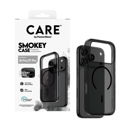 CARE by PanzerGlass iPhone 17 Pro/iPhone 18 Pro Deksel Smokey MagSafe Svart