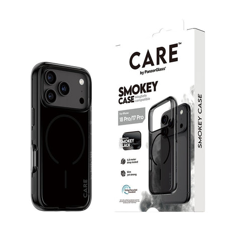 CARE by PanzerGlass iPhone 17 Pro/iPhone 18 Pro Deksel Smokey MagSafe Svart