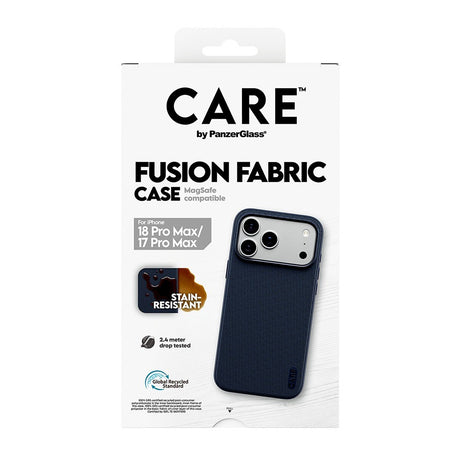 CARE by PanzerGlass iPhone 17 Pro Max/iPhone 18 Pro Max Deksel Fusion Fabric MagSafe Blå
