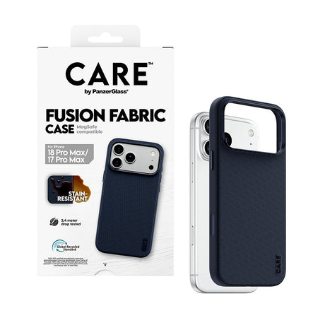 CARE by PanzerGlass iPhone 17 Pro Max/iPhone 18 Pro Max Deksel Fusion Fabric MagSafe Blå