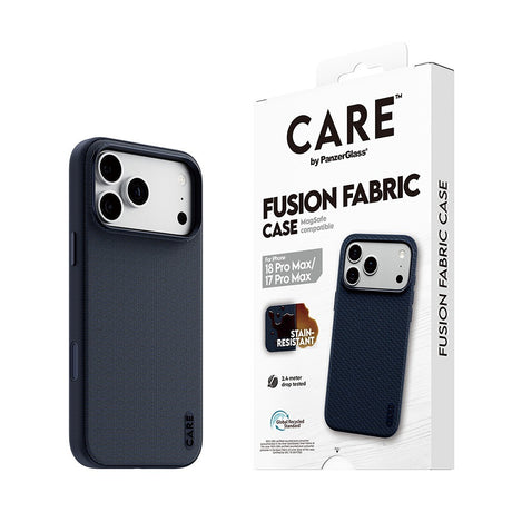 CARE by PanzerGlass iPhone 17 Pro Max/iPhone 18 Pro Max Deksel Fusion Fabric MagSafe Blå
