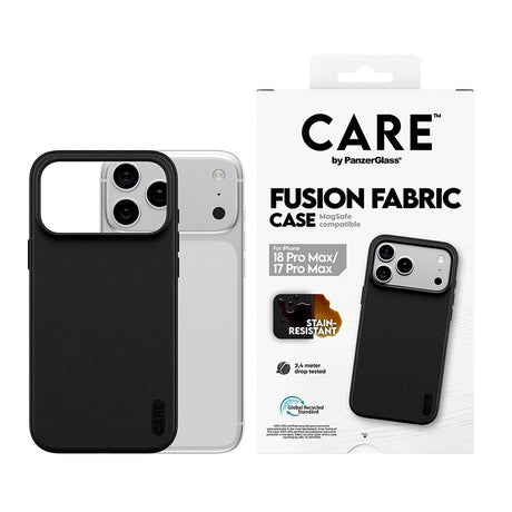 CARE by PanzerGlass iPhone 17 Pro Max/iPhone 18 Pro Max Deksel Fusion Fabric MagSafe Svart