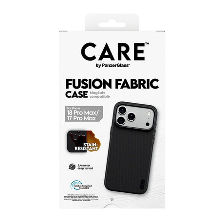 CARE by PanzerGlass iPhone 17 Pro Max/iPhone 18 Pro Max Deksel Fusion Fabric MagSafe Svart