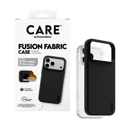 CARE by PanzerGlass iPhone 17 Pro Max/iPhone 18 Pro Max Deksel Fusion Fabric MagSafe Svart