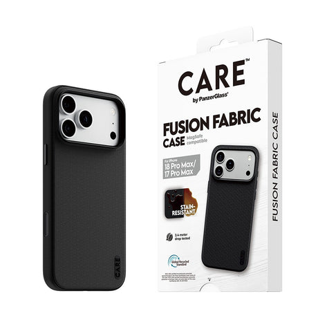 CARE by PanzerGlass iPhone 17 Pro Max/iPhone 18 Pro Max Deksel Fusion Fabric MagSafe Svart