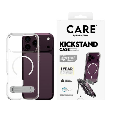 CARE by PanzerGlass iPhone 17 Pro Max/iPhone 18 Pro Max Deksel Kickstand MagSafe Klar