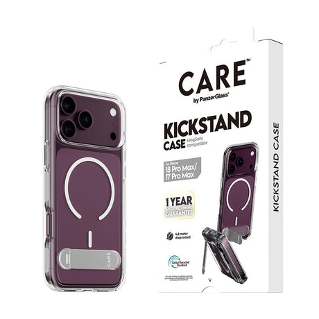 CARE by PanzerGlass iPhone 17 Pro Max/iPhone 18 Pro Max Deksel Kickstand MagSafe Klar