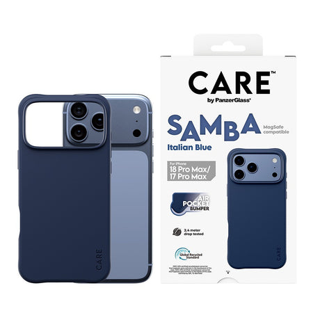 CARE by PanzerGlass iPhone 17 Pro Max/iPhone 18 Pro Max Deksel Samba MagSafe Italian Blue