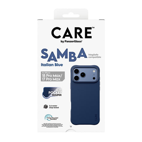 CARE by PanzerGlass iPhone 17 Pro Max/iPhone 18 Pro Max Deksel Samba MagSafe Italian Blue