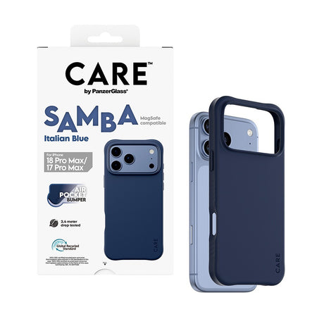 CARE by PanzerGlass iPhone 17 Pro Max/iPhone 18 Pro Max Deksel Samba MagSafe Italian Blue