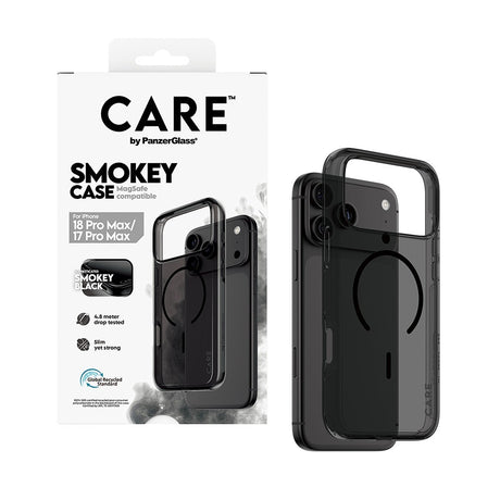 CARE by PanzerGlass iPhone 17 Pro Max/iPhone 18 Pro Max Deksel Smokey MagSafe Svart