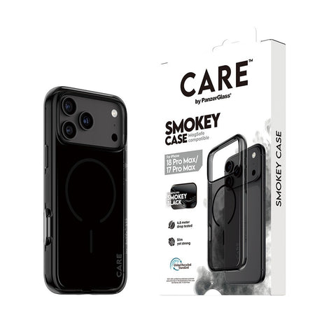CARE by PanzerGlass iPhone 17 Pro Max/iPhone 18 Pro Max Deksel Smokey MagSafe Svart
