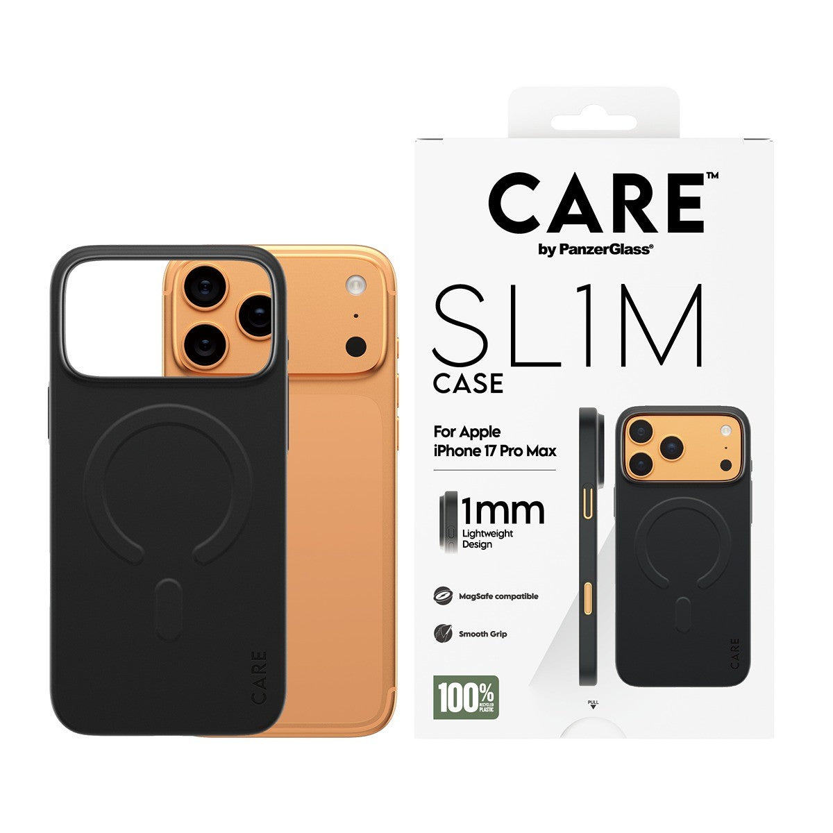 CARE by PanzerGlass iPhone 17 Pro Max Deksel SL1M MagSafe Svart
