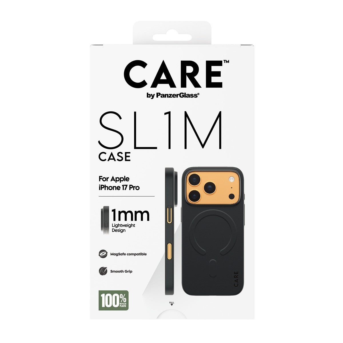 CARE by PanzerGlass iPhone 17 Pro Deksel SL1M MagSafe Svart