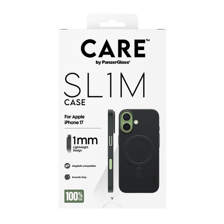 CARE by PanzerGlass iPhone 17 Deksel SL1M MagSafe Svart