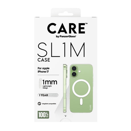 CARE by PanzerGlass iPhone 17 Deksel SL1M MagSafe Klar
