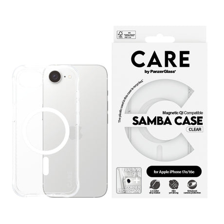CARE by PanzerGlass iPhone 17e Deksel Samba MagSafe Klar