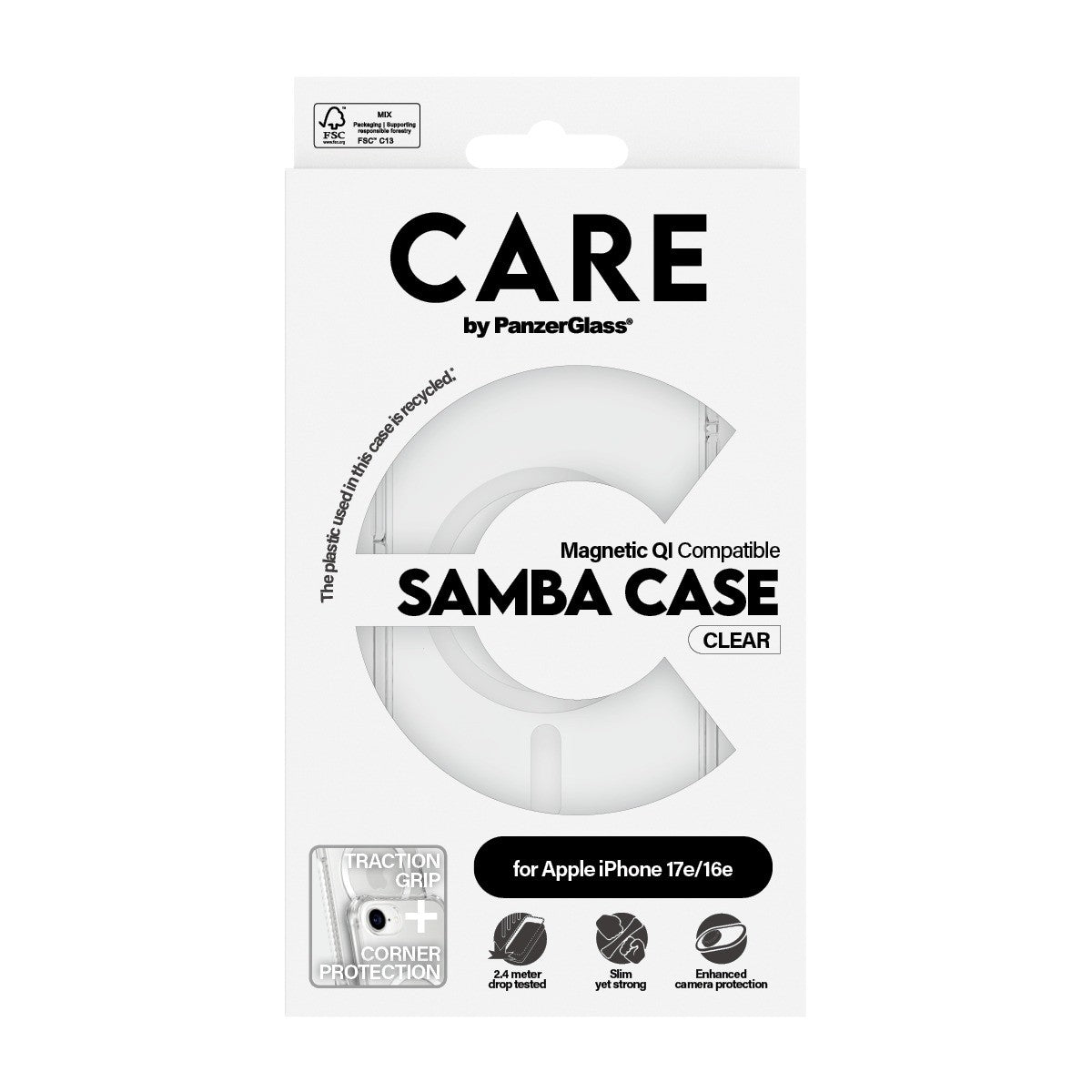 CARE by PanzerGlass iPhone 17e Deksel Samba MagSafe Klar