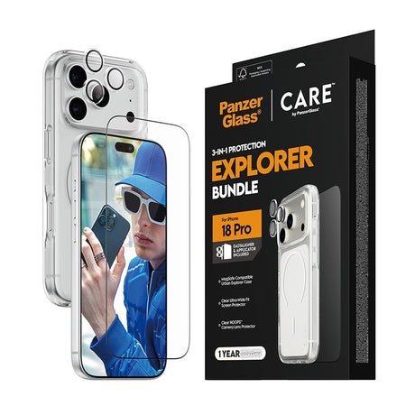 CARE by PanzerGlass iPhone 18 Pro 3-i-1 Explorer Bundle
